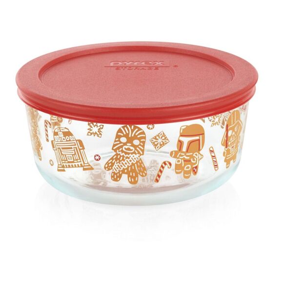 Pyrex Glass Star Wars Food Storage Set 4-Piece Holiday Exclusive Great Gift! - Picture 4 of 11